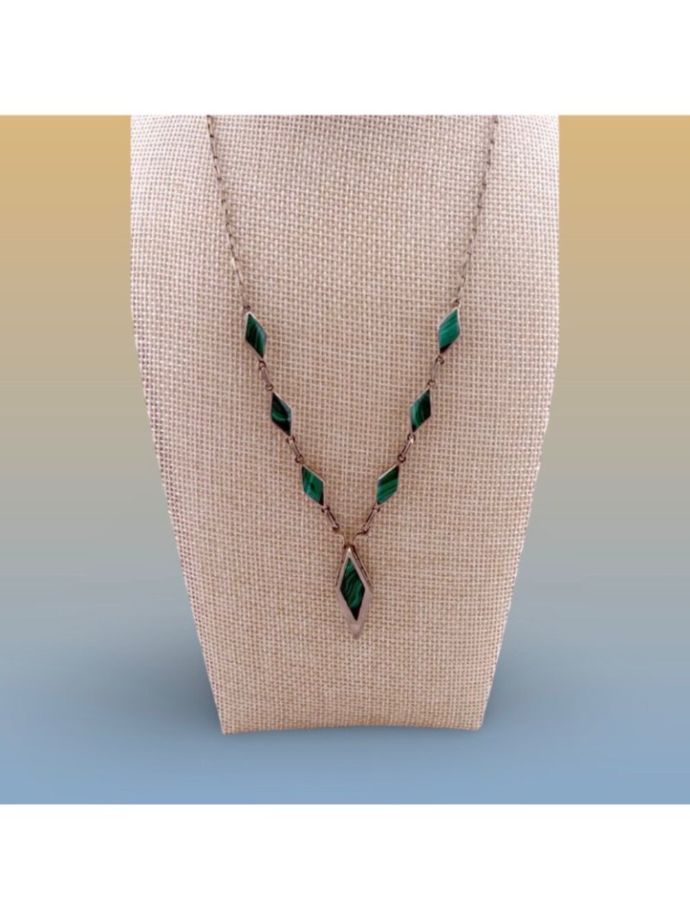 Authentic Sign Taxco Sterling Silver Turquoise Large Link Bracelet & Necklace - Picture 4 of 14
